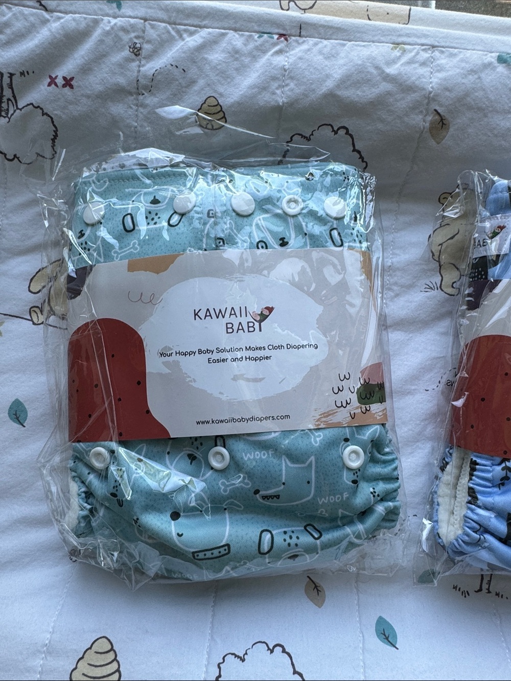 Kawaii baby Cloth Diaper lot- good night heavy wetter diapers. One size